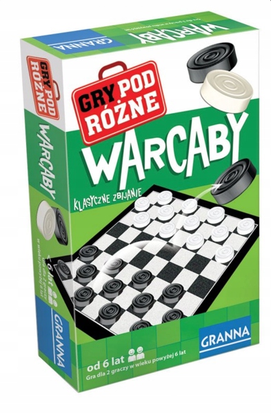 

Granna Warcaby Gra Planszowa Wersja Podróżna 6+