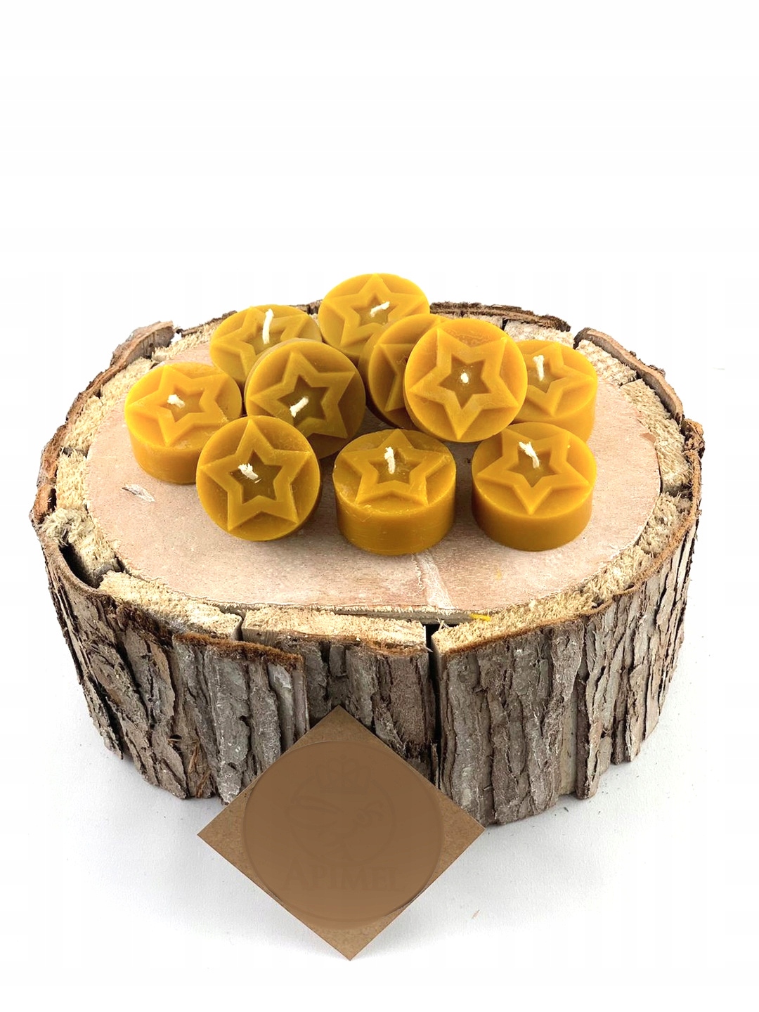 

Świeca z wosku pszczelego Tealight Gwiazda