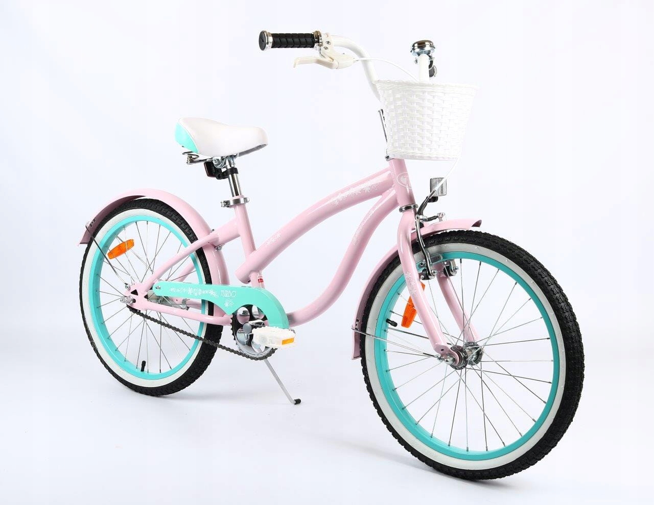 Rower dla Dziewczynki z Koszykiem 5 Lat Różowy 20" Cali BMX CRUISER Różowy Marka inna