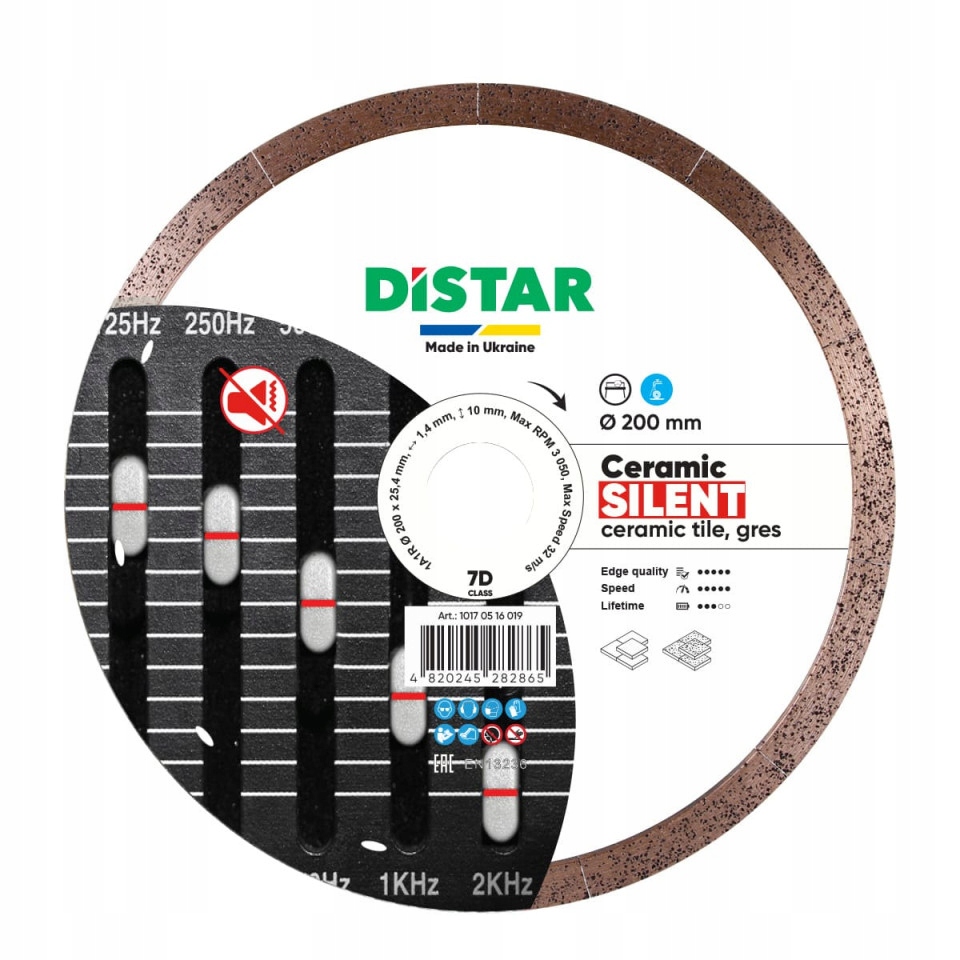Distar Diamantový řezný kotouč 1A1R 200x25,4 Ceramic Silent Gres Výprodej