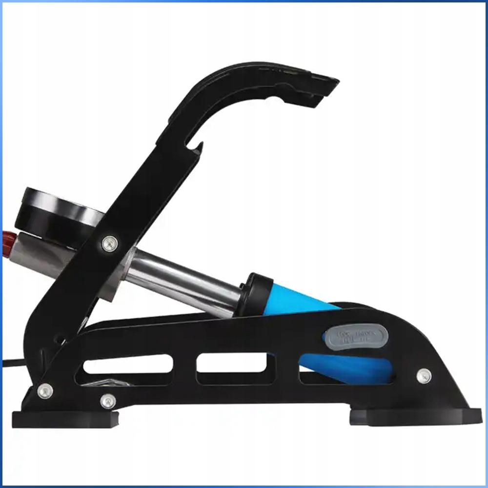 MOCNA POMPKA NOŻNA DWUTŁOKOWA SAMOCHODOWA ROWEROWA Z MANOMETREM Model Hirro