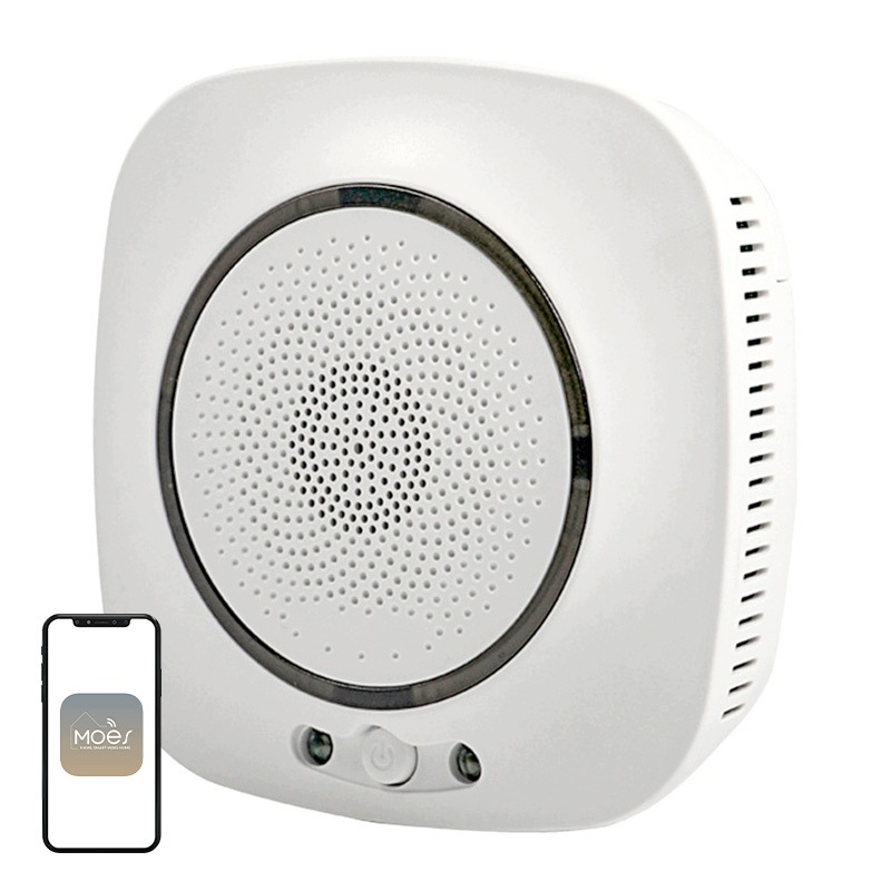 Detektor Plynu Moes Wss-s-gl Wi-Fi Alarm Aplikace Upozornění Smart Home