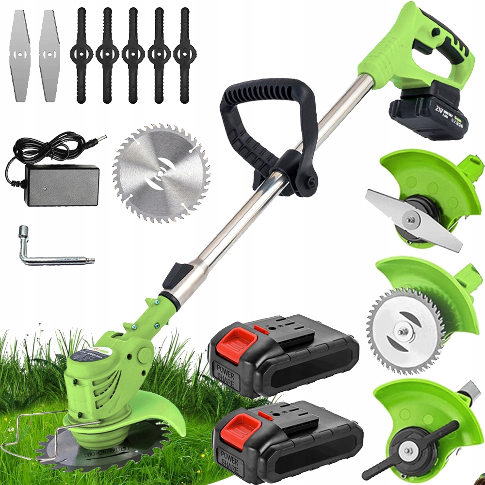 Akumulátorová Sekačka S Vyžínačem 21V 18000 Ot./min 2AH, Přenosná