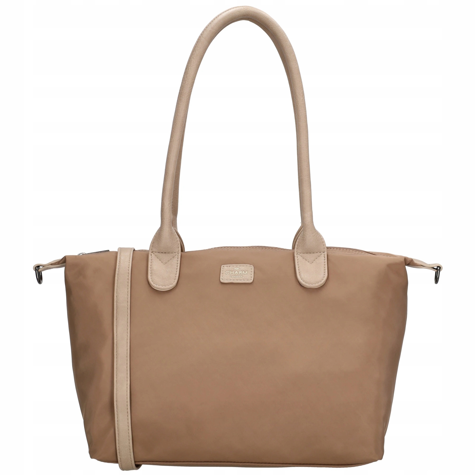 Dámská shopper taška Charm London Buckingham Mono 15,5L Light Taupe