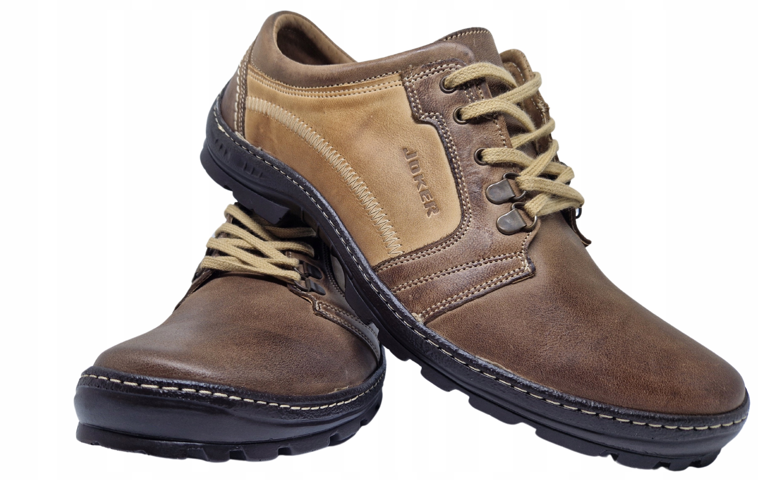 Pánské Boty Joker 192 vel. 48 Kožené Hnědé Dárek