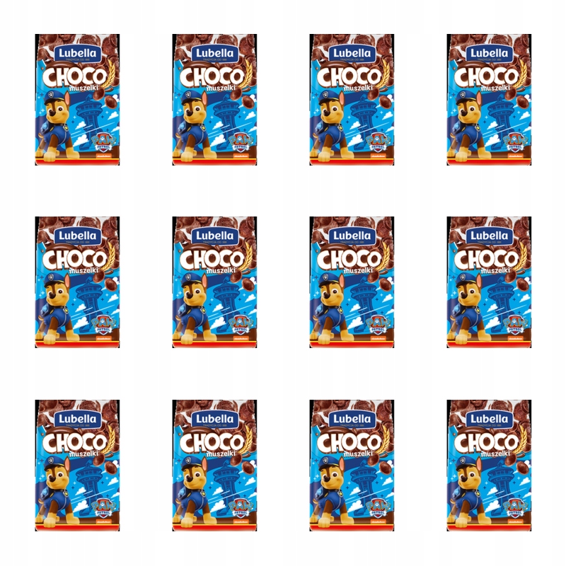 Lubella Mlekołaki Choco Muszelki zbożowe czekoladowe X12