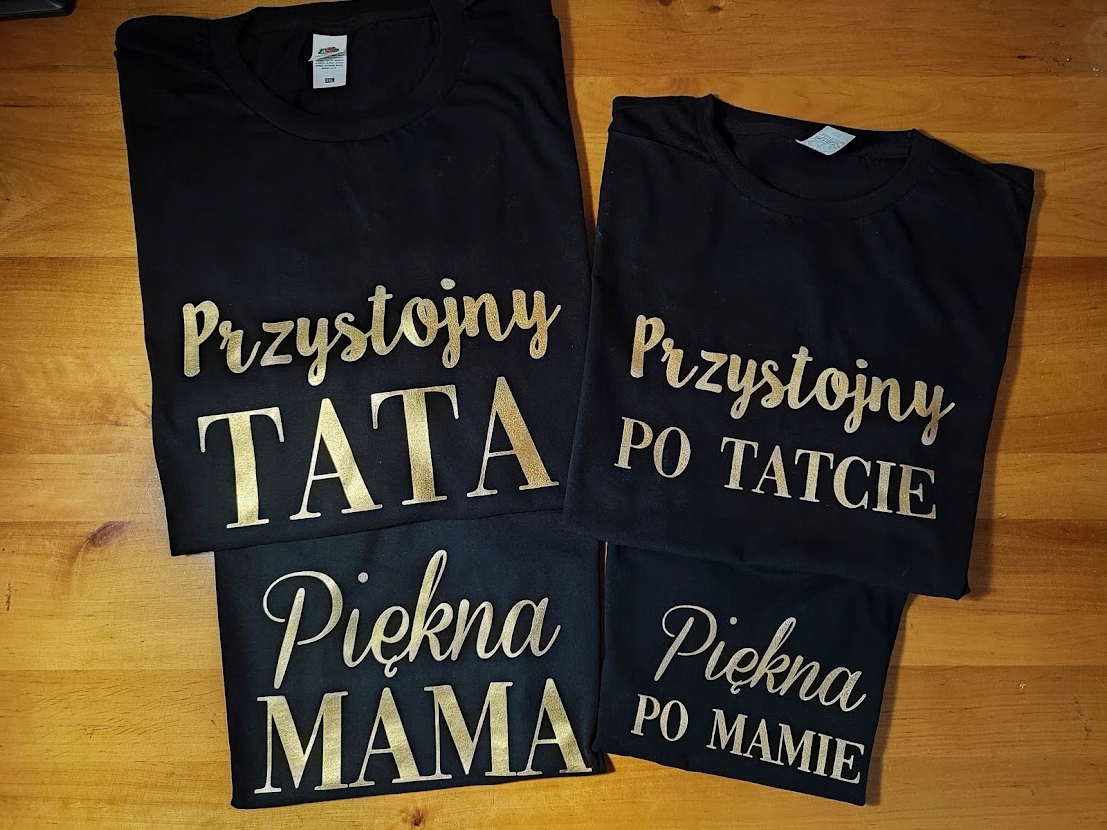 

Zestaw Koszulek Dla Rodziny Mama Tata Córka Syn
