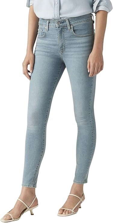 Levi's Džíny Úzké Nohavice Střední Stav Modré Oděrky 31/32 7AA