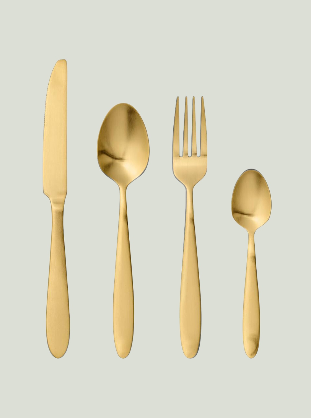 Příbory Frea, zlaté, nerezová ocel Bloomingville