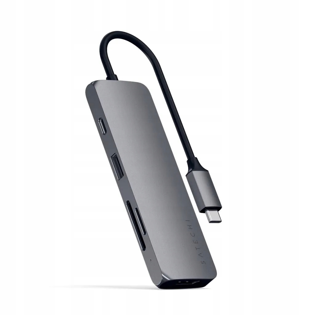 Adapter Satechi Hub MultiPort Pro Usb-c 5 w 1 do Macbook Pro Air Hdmi 4K