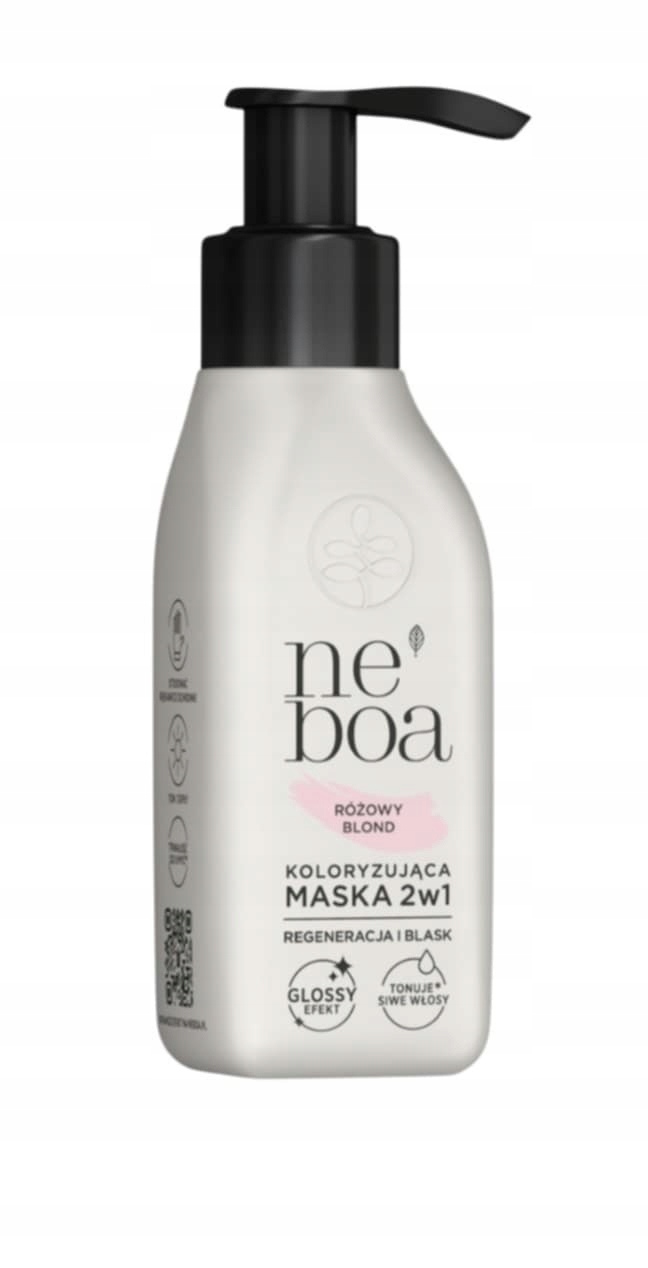 Neboa Barvící maska na vlasy 2v1 Růžová Blond 100 ml