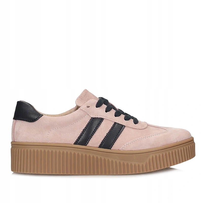 Dámské tenisky Filippo DP6776/26 Pi Nv růžové kožené na platformě