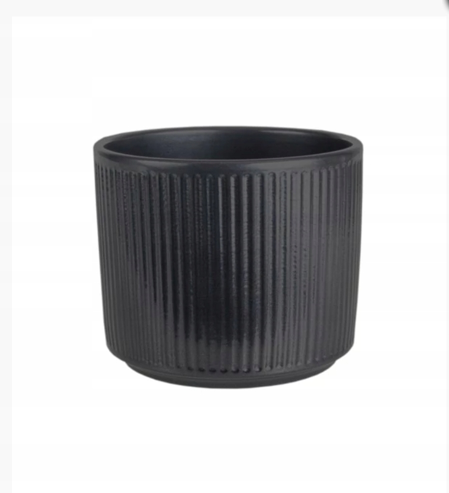 

Ceramiczna Osłonka Doniczka 12CM Antracyt Mat