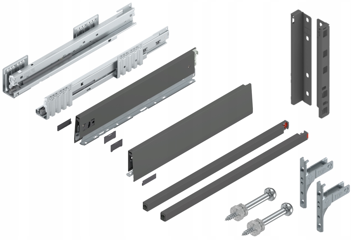 Blum Zásuvka Merivobox 450 Vysoká E Blm Antr 40 kg