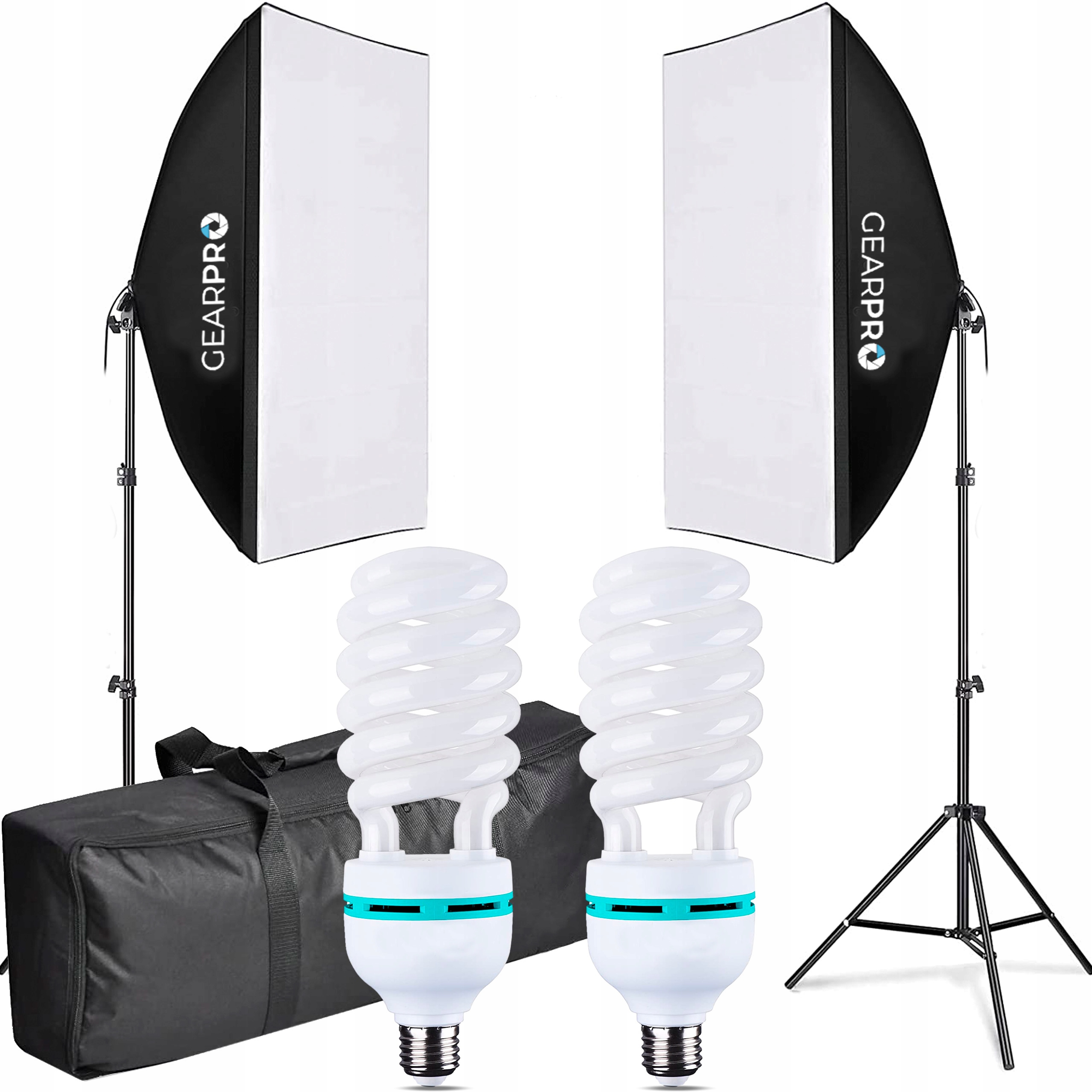 

2x Softbox Zestaw Oświetlenie Ciągłe 2x 150W 50x70