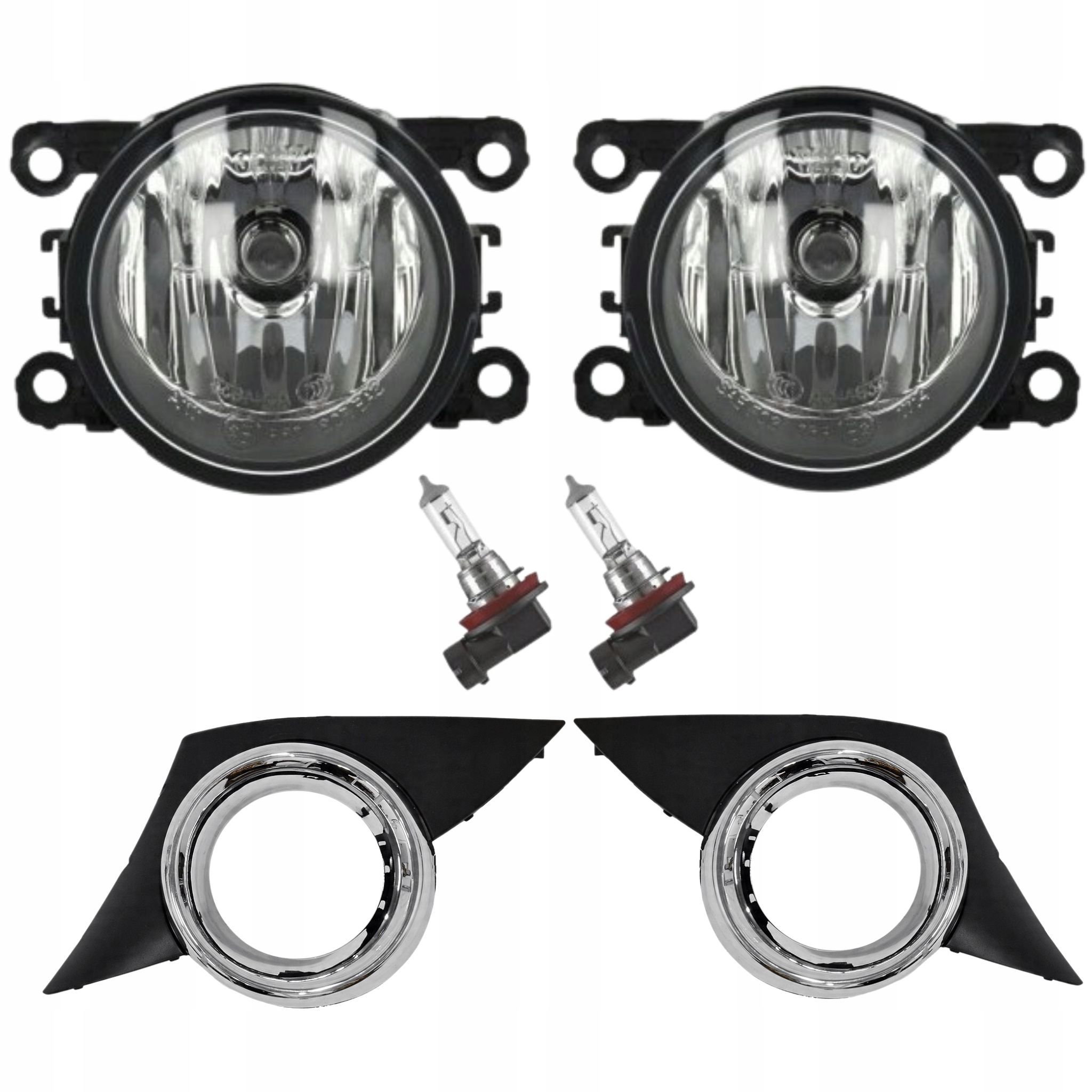 Peugeot 207 2006-2013 Rámečky Atrapy Halogenů P+l S Halogeny Žárovky H11