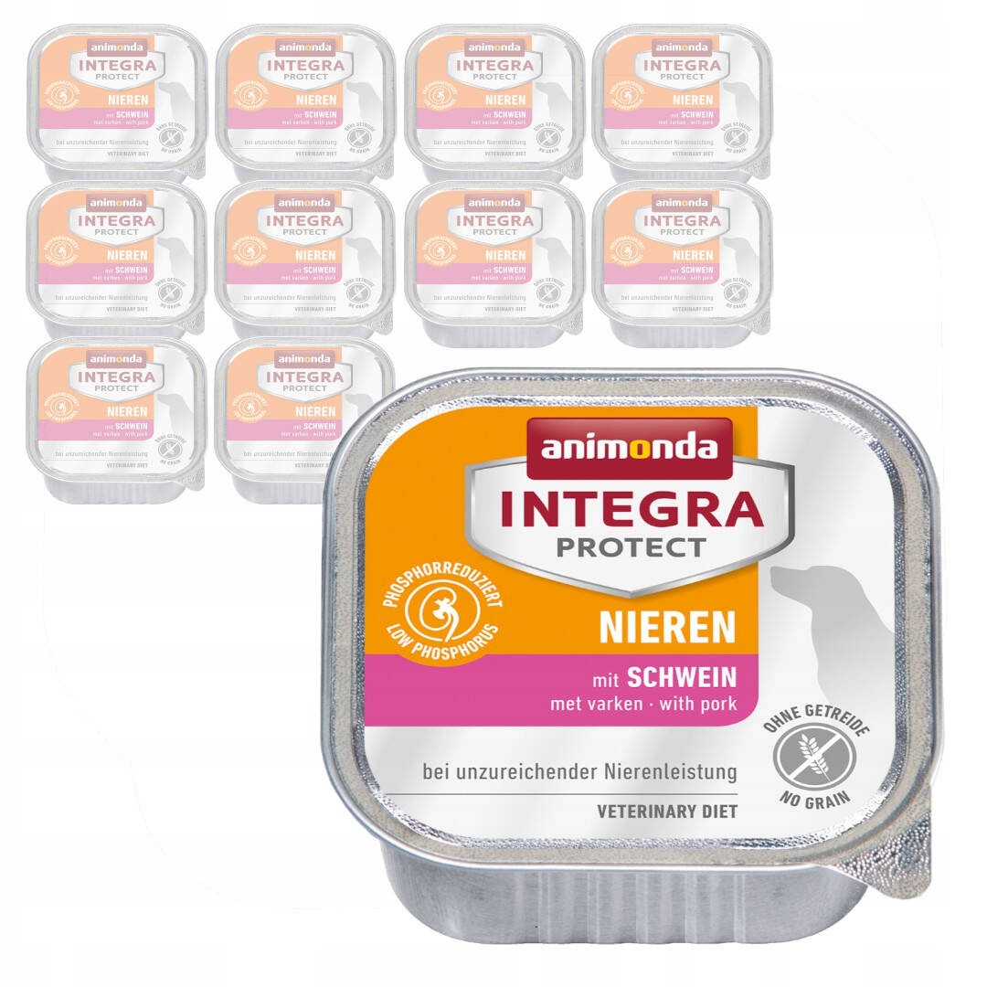 Animonda Integra Protect Nieren 11x150g Vlhké Krmivo s vepřovým masem pro psy