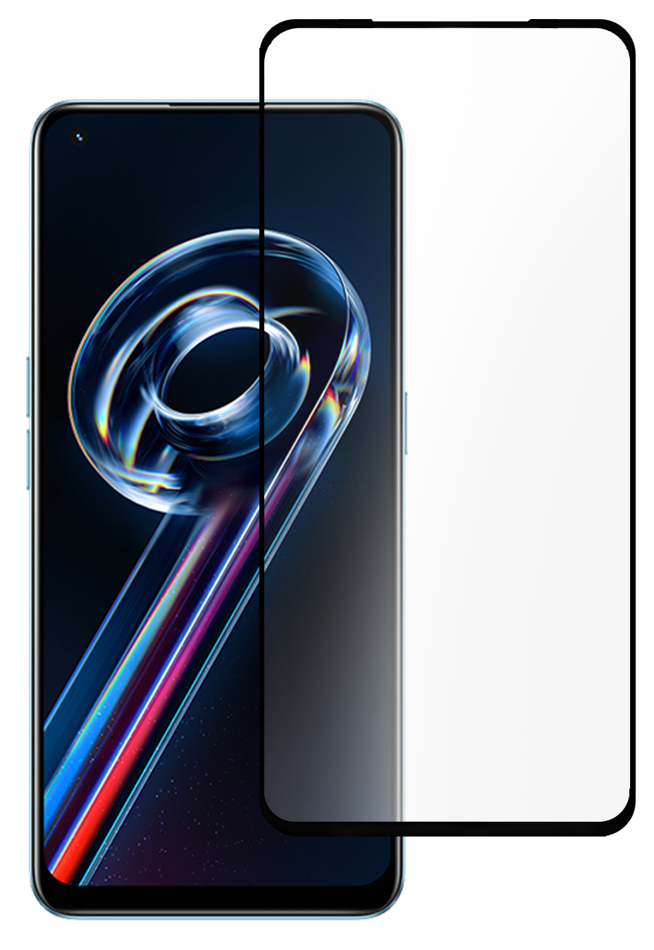 

Szkło Hartowane 9H Czarne do Realme 9 Pro+