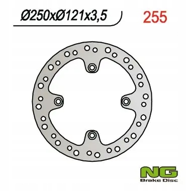 Predný brzdový kotúč (250X121X3,5)