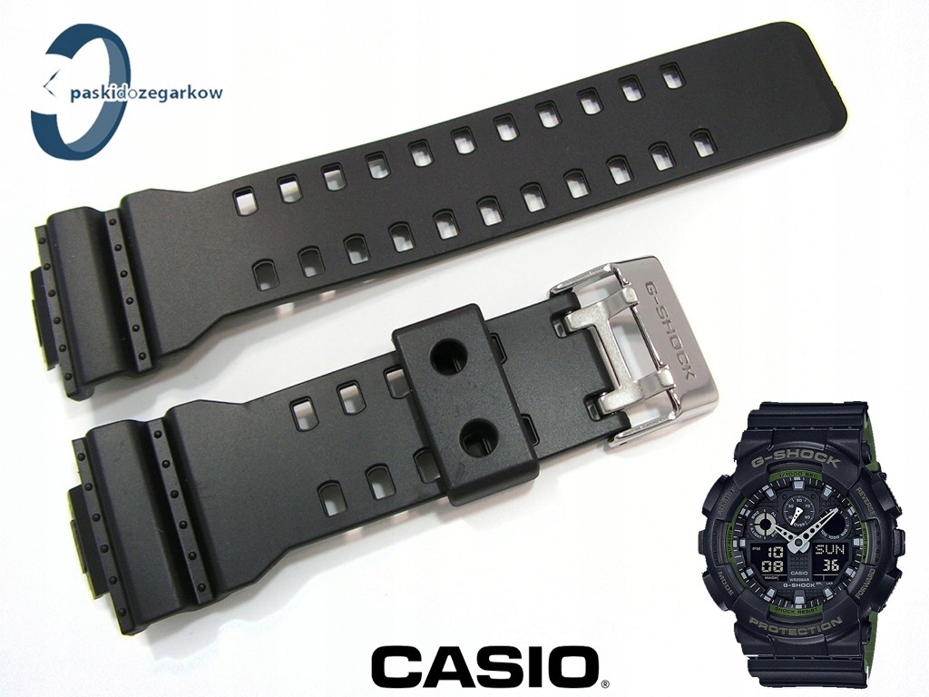 Pásek Casio Ga-100L-1A GA-100L GA-100 černý originální