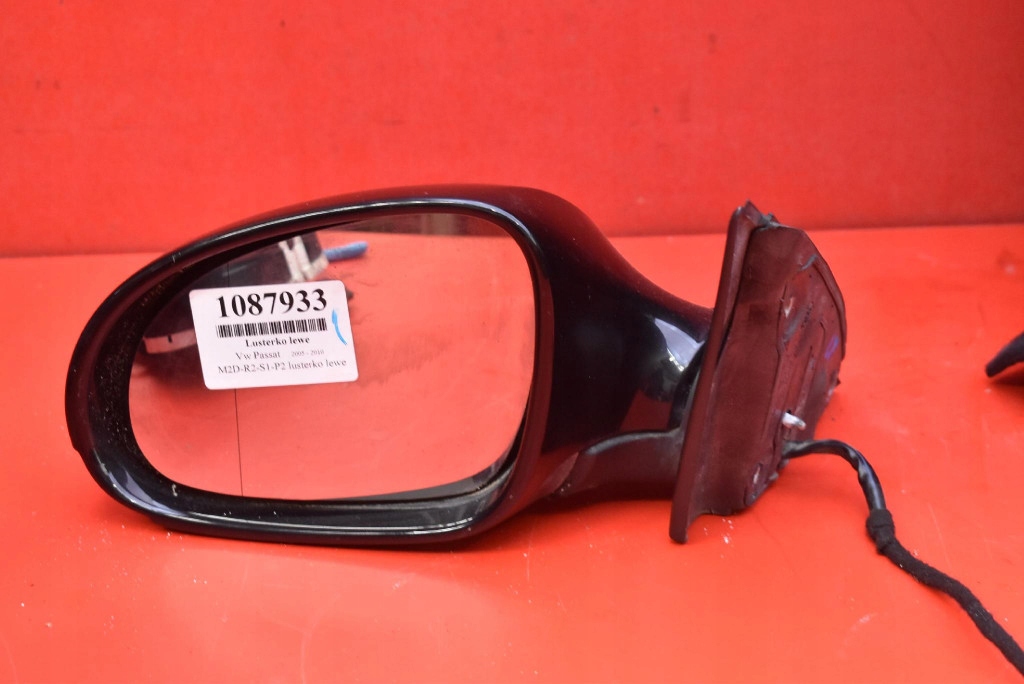mirror left black, EU 3C0857933 VW PASSAT B6 05-10 9 PIN