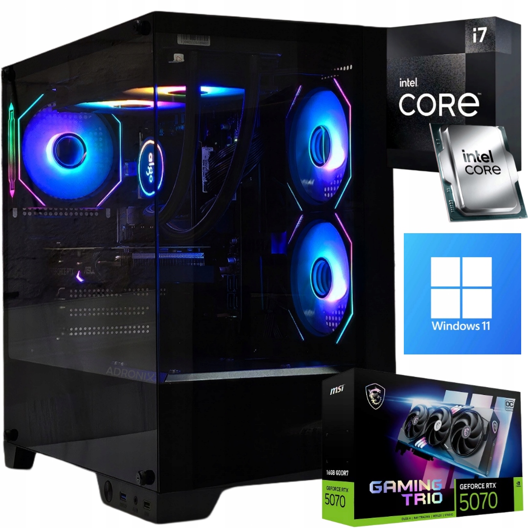 Počítač Pro Hry Adonix Eclipse i7 14700F Rtx 5070 64GB 2TB W11