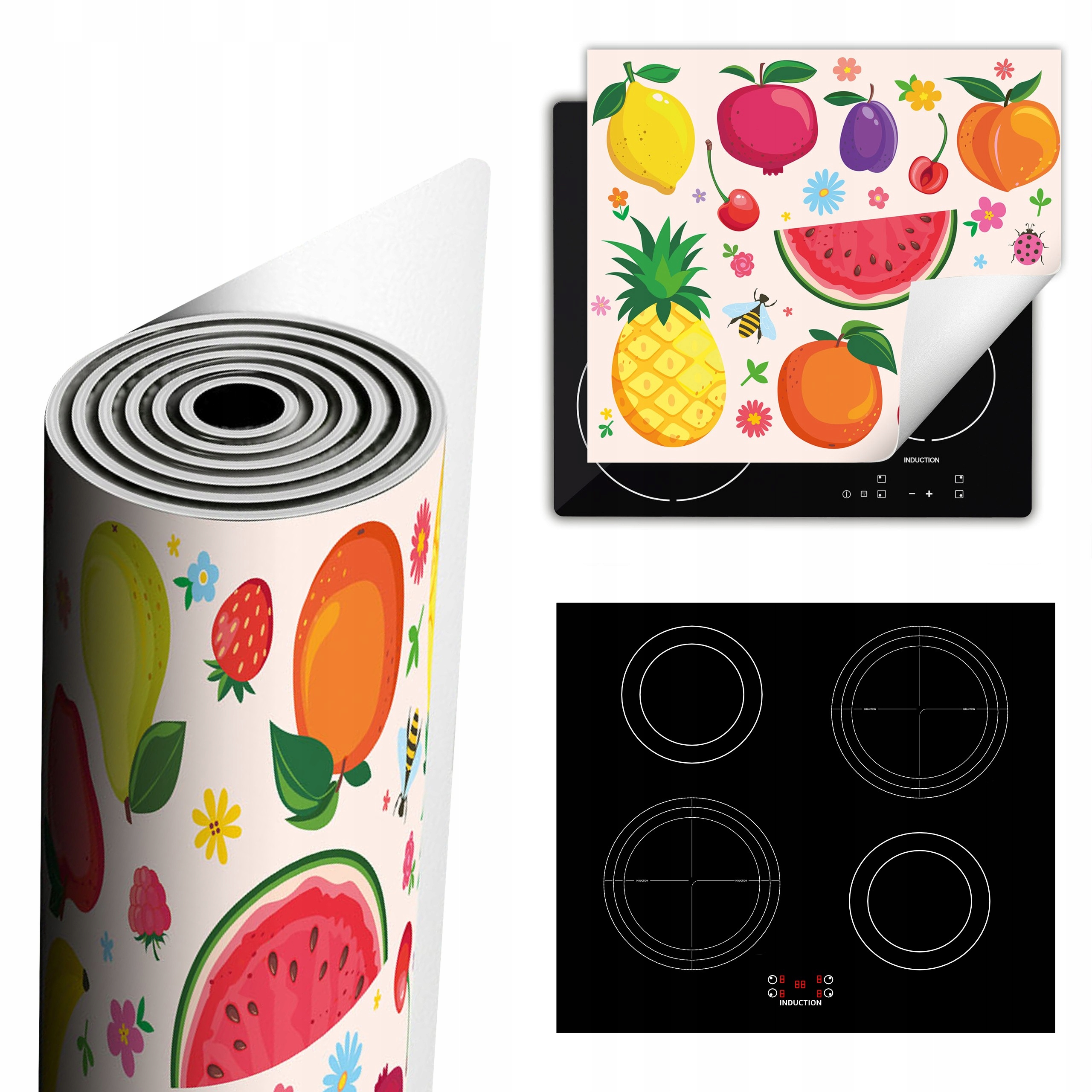 Ochranná Podložka Na Sporák Představuje Více Místa 60x52 barevná ovoce