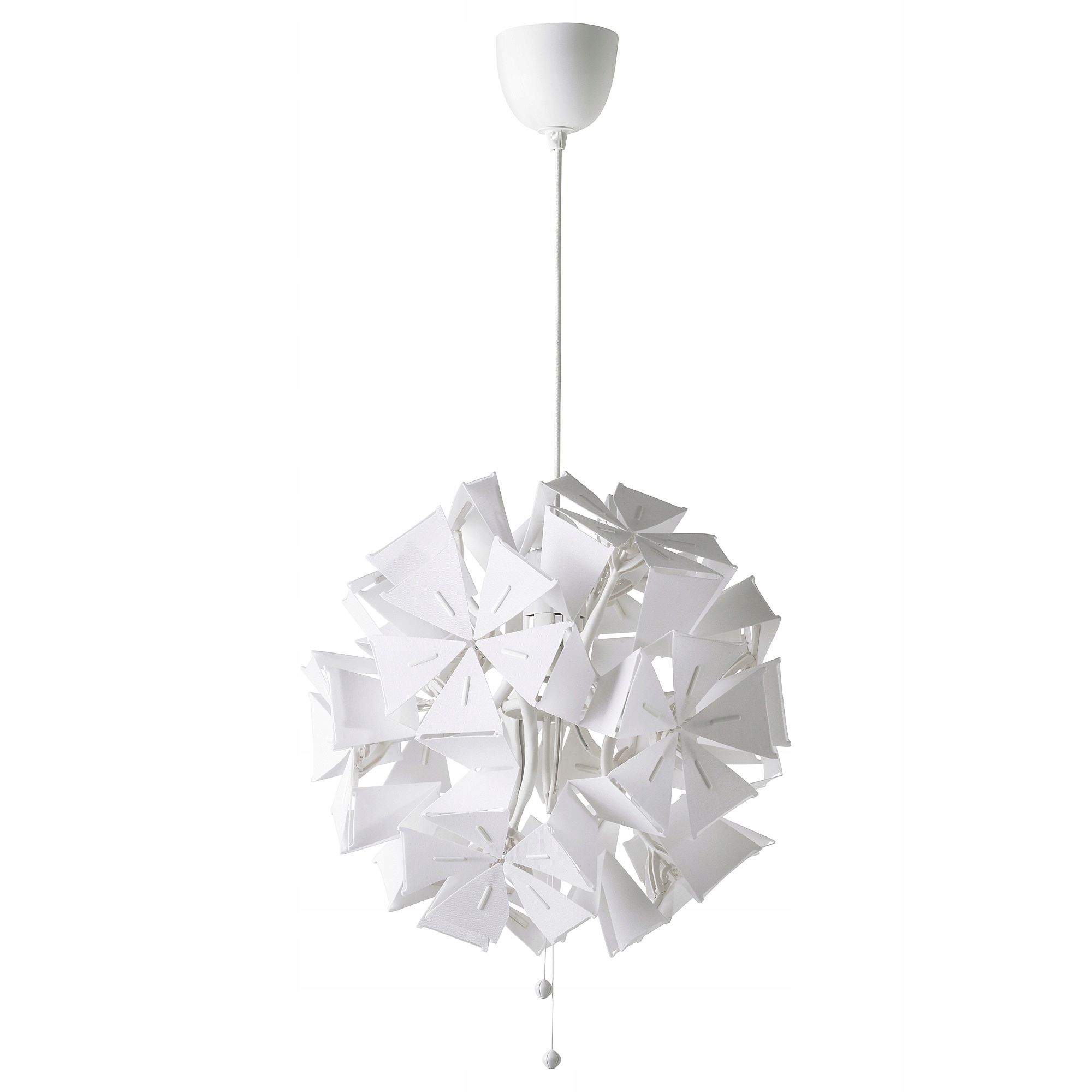 Ikea Ramsele Lampa wisząca wzór geometryczny biały 43 cm
