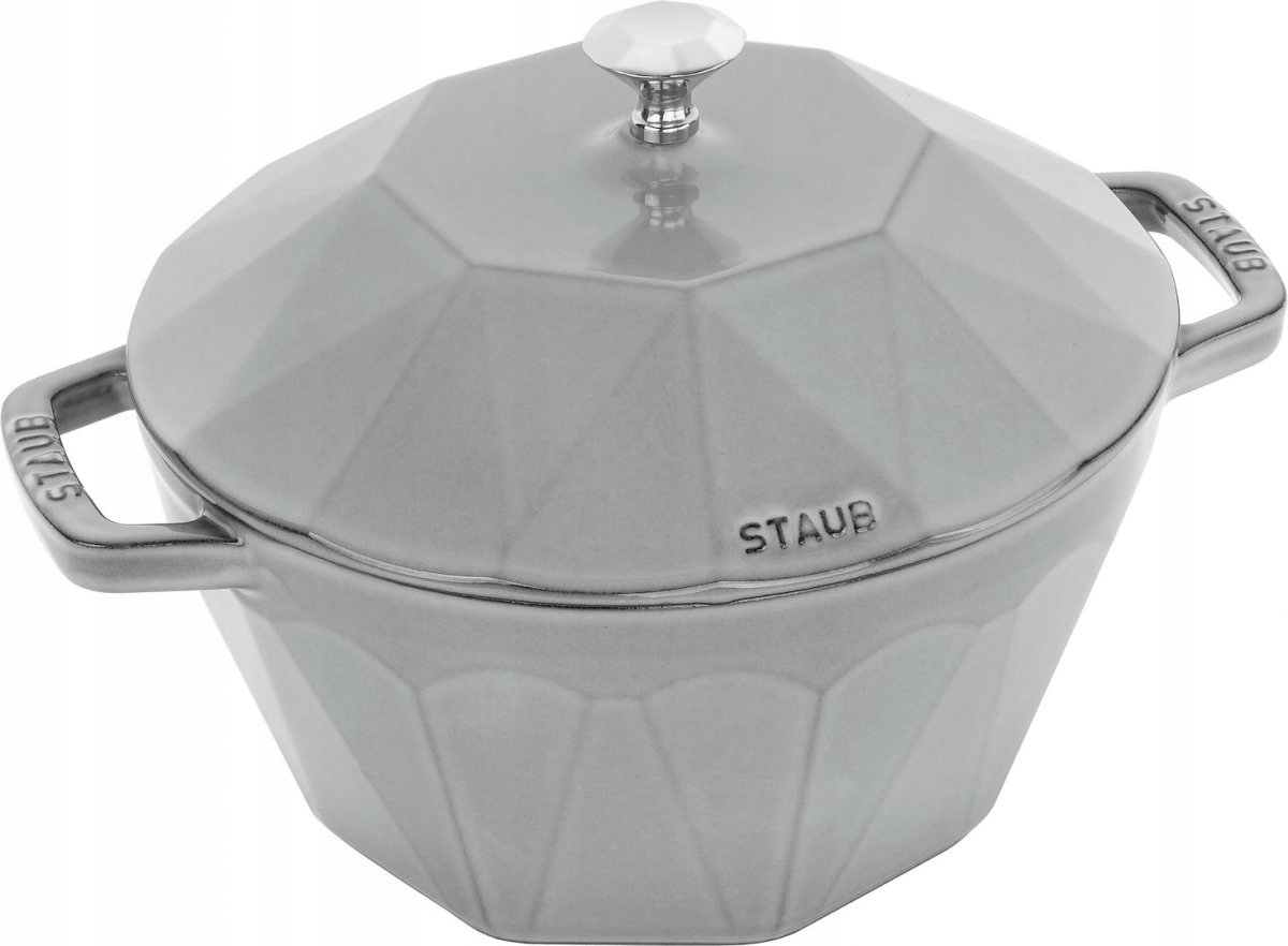 Staub Special Cocotte Hrniec liatinový Diamant 2.8 Ltr, šedý La Cocotte