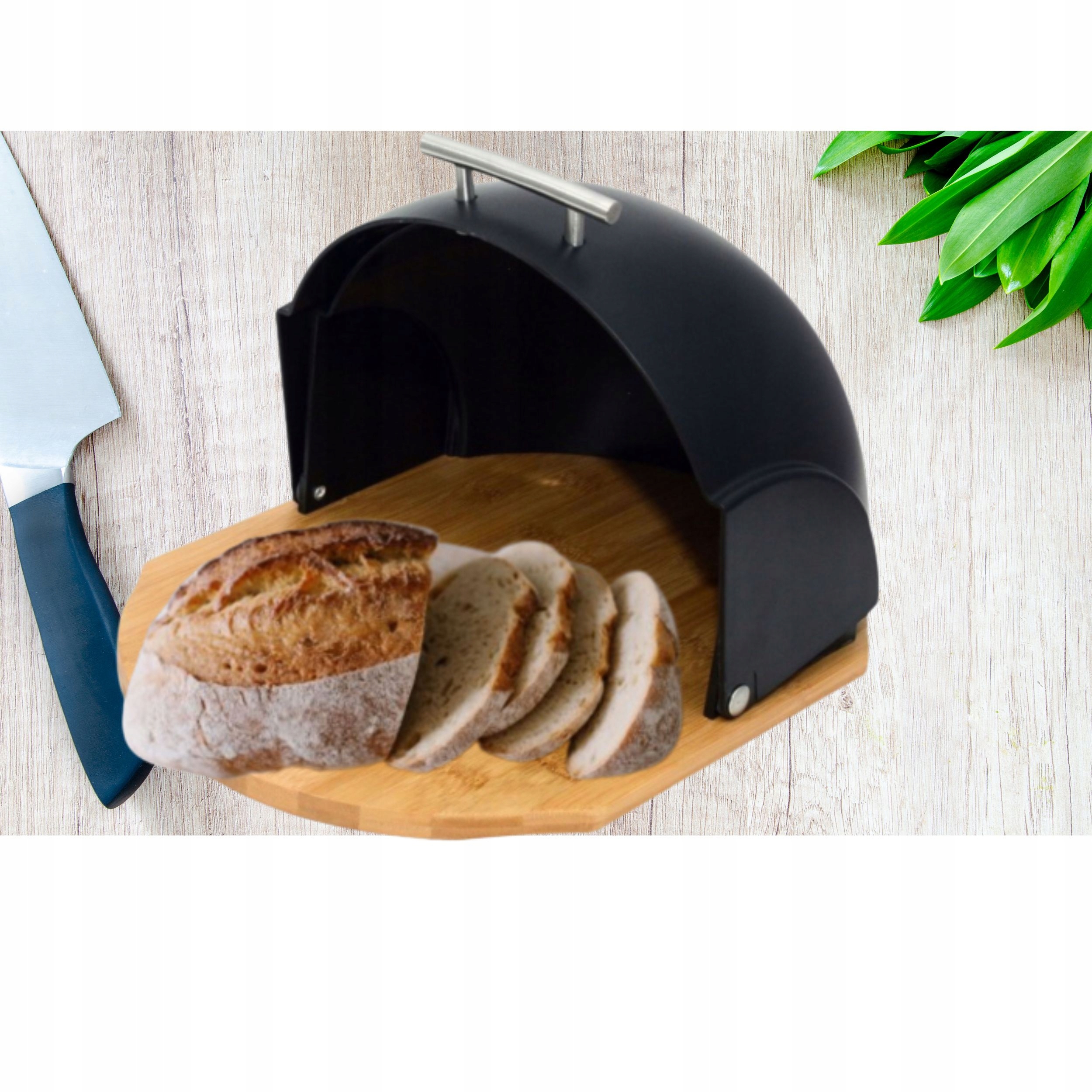 METALOWY POJEMNIK CHLEBAK NA PIECZYWO CHLEB BUŁKI CZARNY Stan opakowania oryginalne