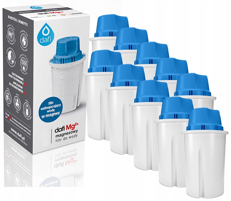 

10 x Wkład Filtr Dafi Classic Magnez Mg+ Do Brita