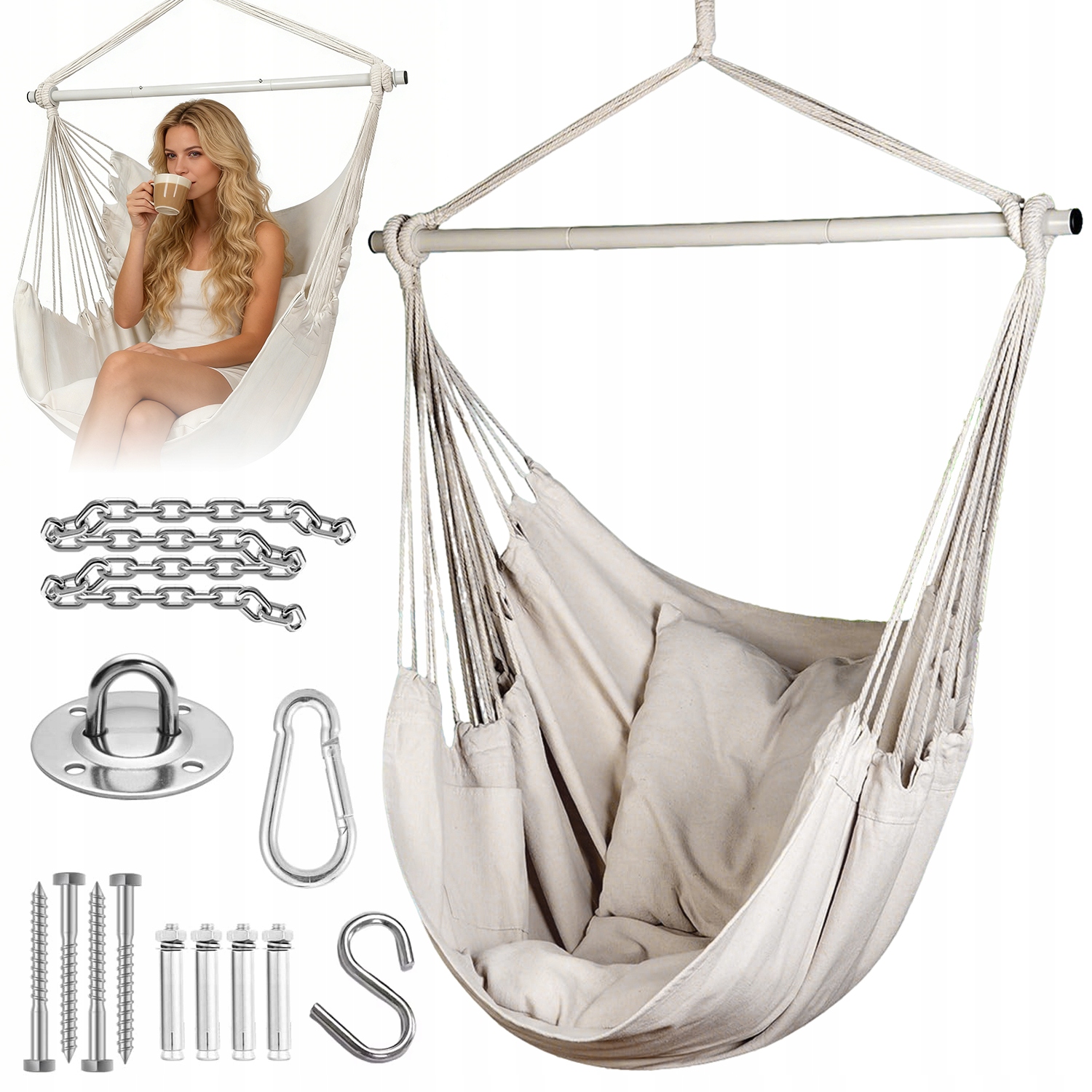 Ergonomické Polokruhové Závěsné Křeslo Pro Terasu A Balkon