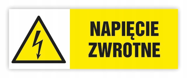 TABLICZKA 30x10 NAPIĘCIE ZWROTNE