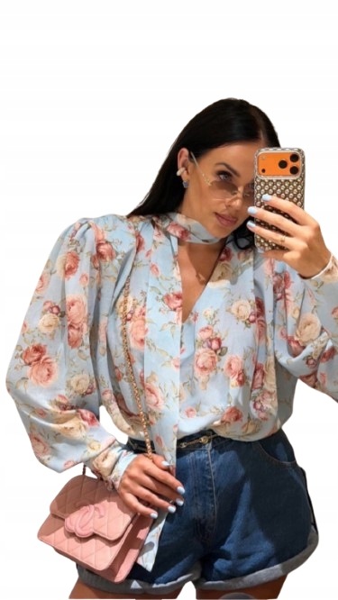 Květinová halenka La Milla U Světle Modrá