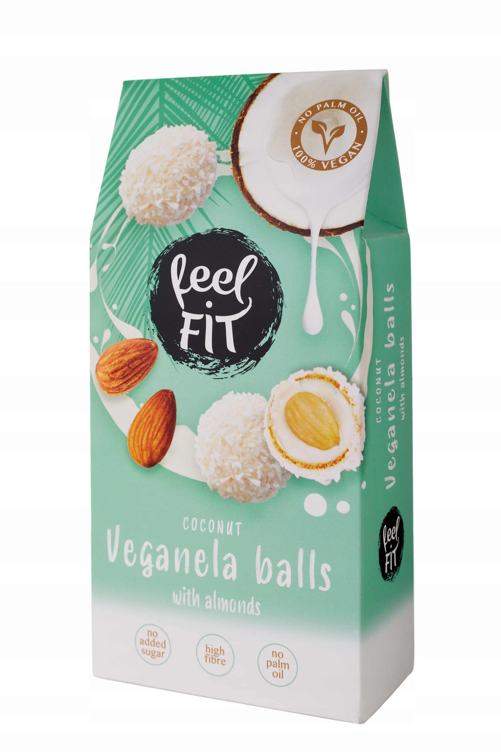 Levně 3x Veganella kokosové kuličky s mandlemi 63 g