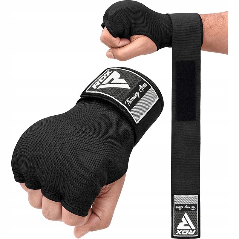 Rdx Bandaże Bokserskie Owijki Żelowe Inner Gloves Black XL