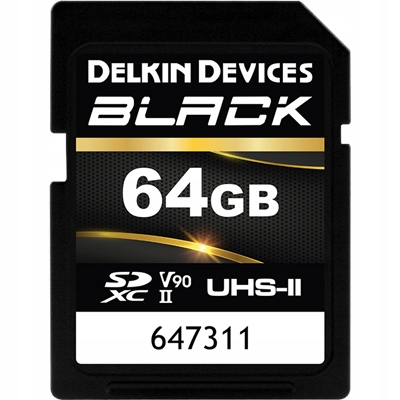 Delkin Sd Black Rugged Uhs-ii (V90) R300/W250 64GB