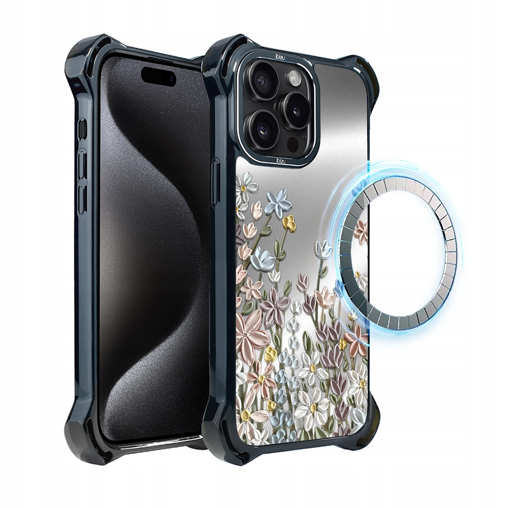 Pouzdro pro iPhone 15 Pro Max Ibizu DropGuard Ultra s MagSafe, Jarní louka