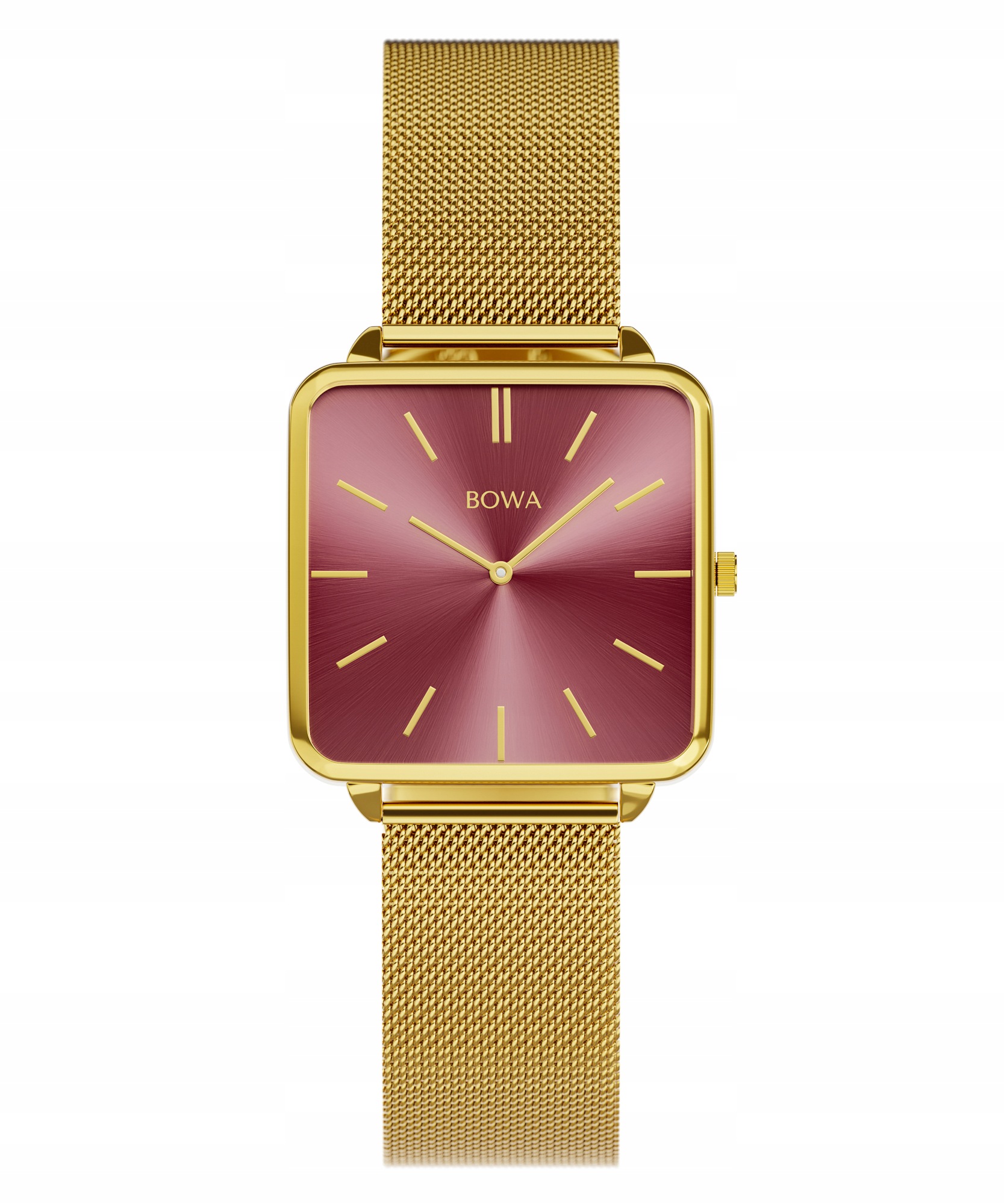 Dámské hodinky Bowa Vienna Red Gold Mesh 29