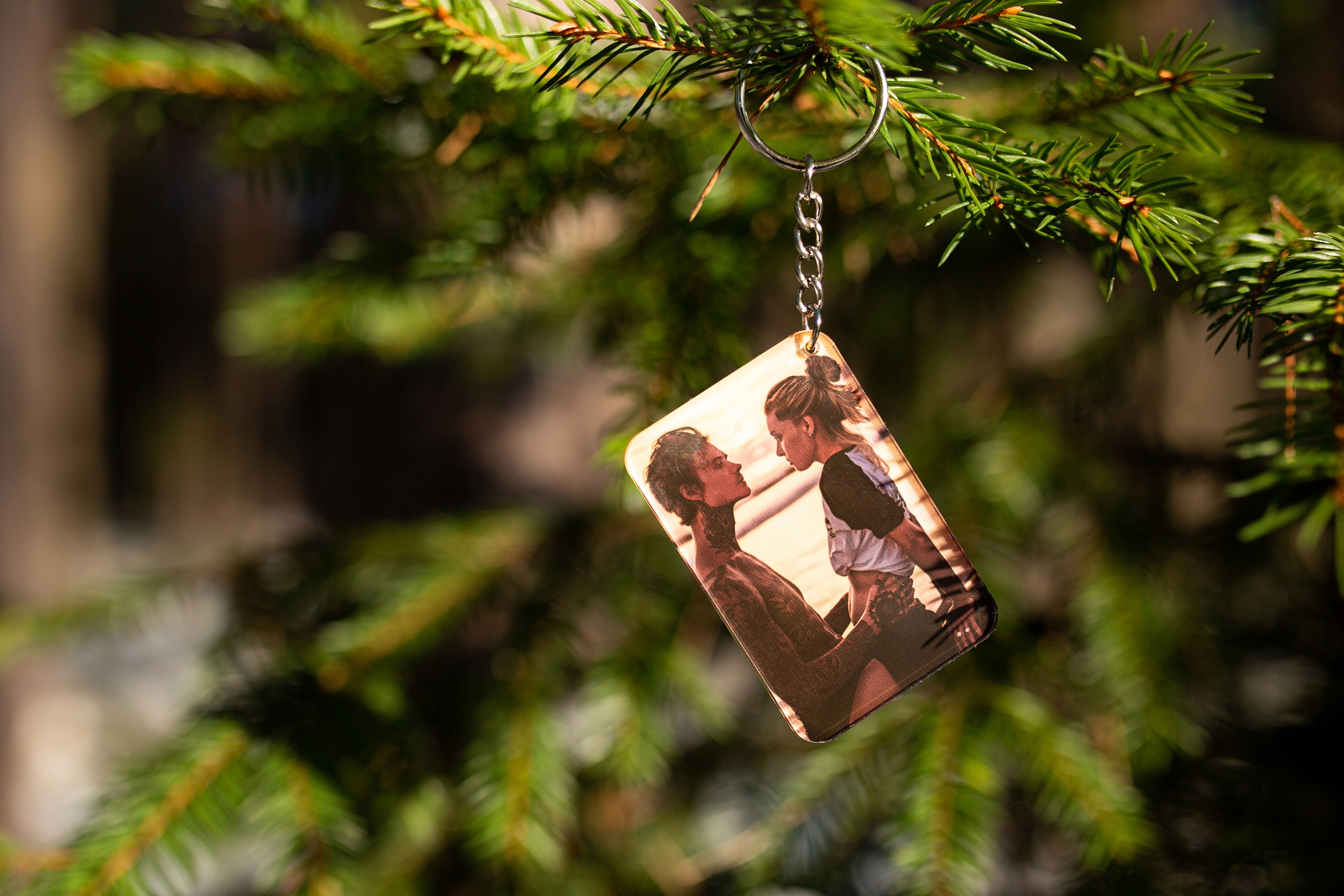 Breloczek do Kluczy Twoje Zdjęcie Zawieszka Imię Materiał dominujący plastik