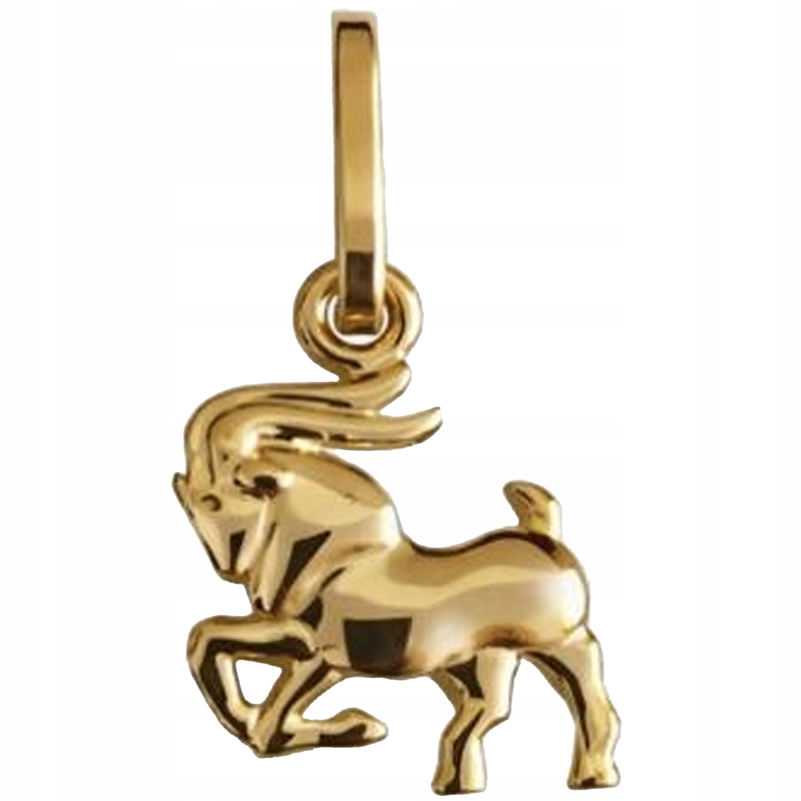 Zlatý přívěsek 585 Kozoroh bez kamenů jako dárek, figurka 14kt