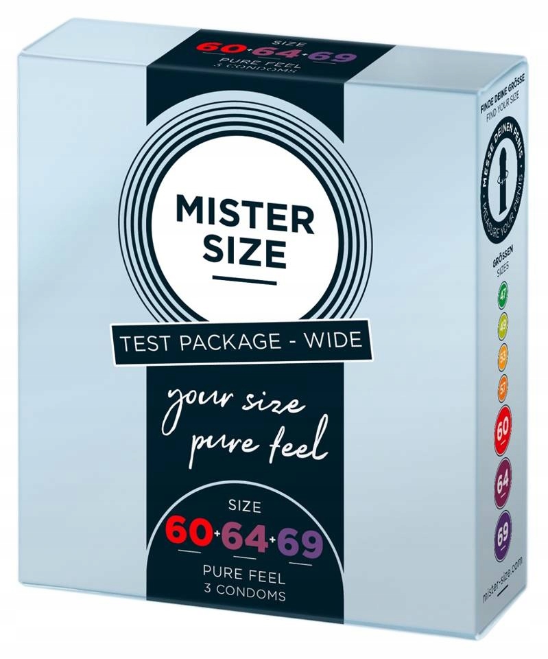 

Zestaw Testowy Mister Size Rozmiar 60, 64, 69