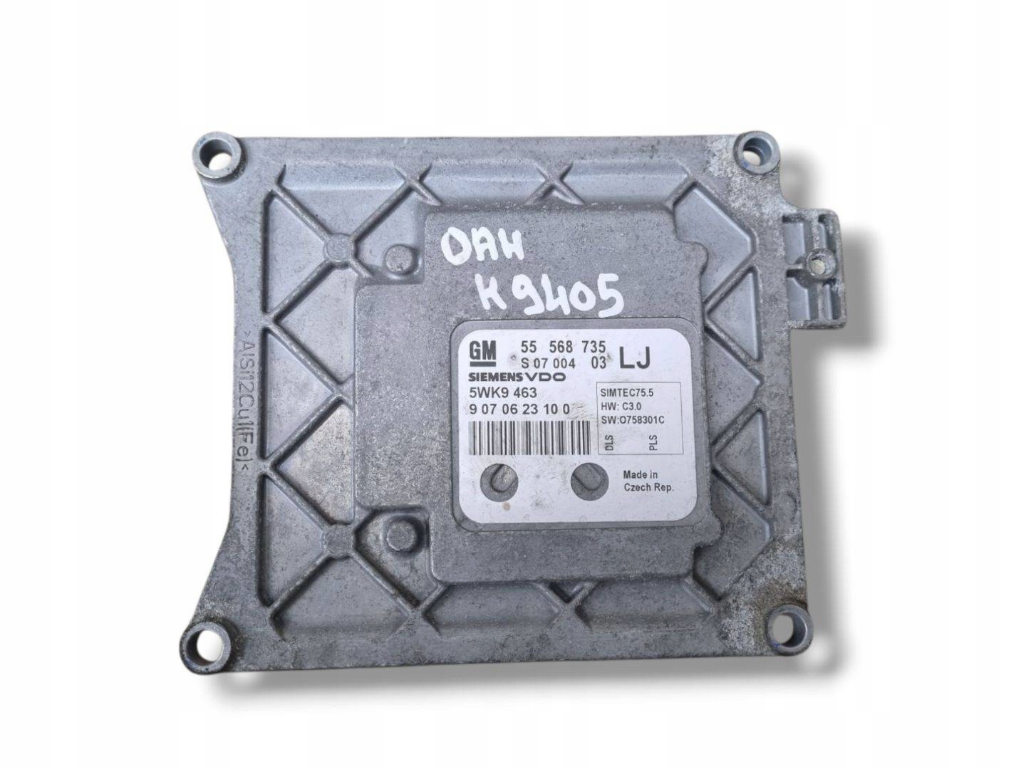 control unit of the engine Opel Astra H facelift 2009 55568735
