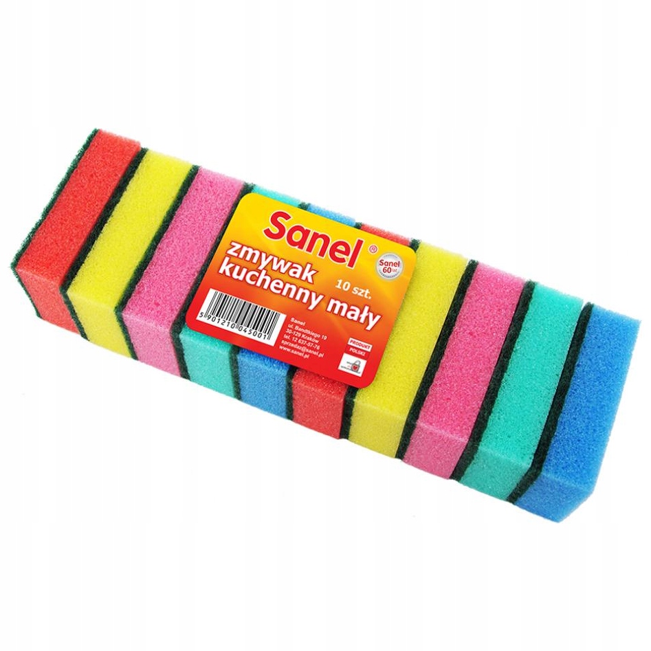 

Gąbki Zmywaki Do Naczyń Kuchenne Małe Sanel 10 Szt