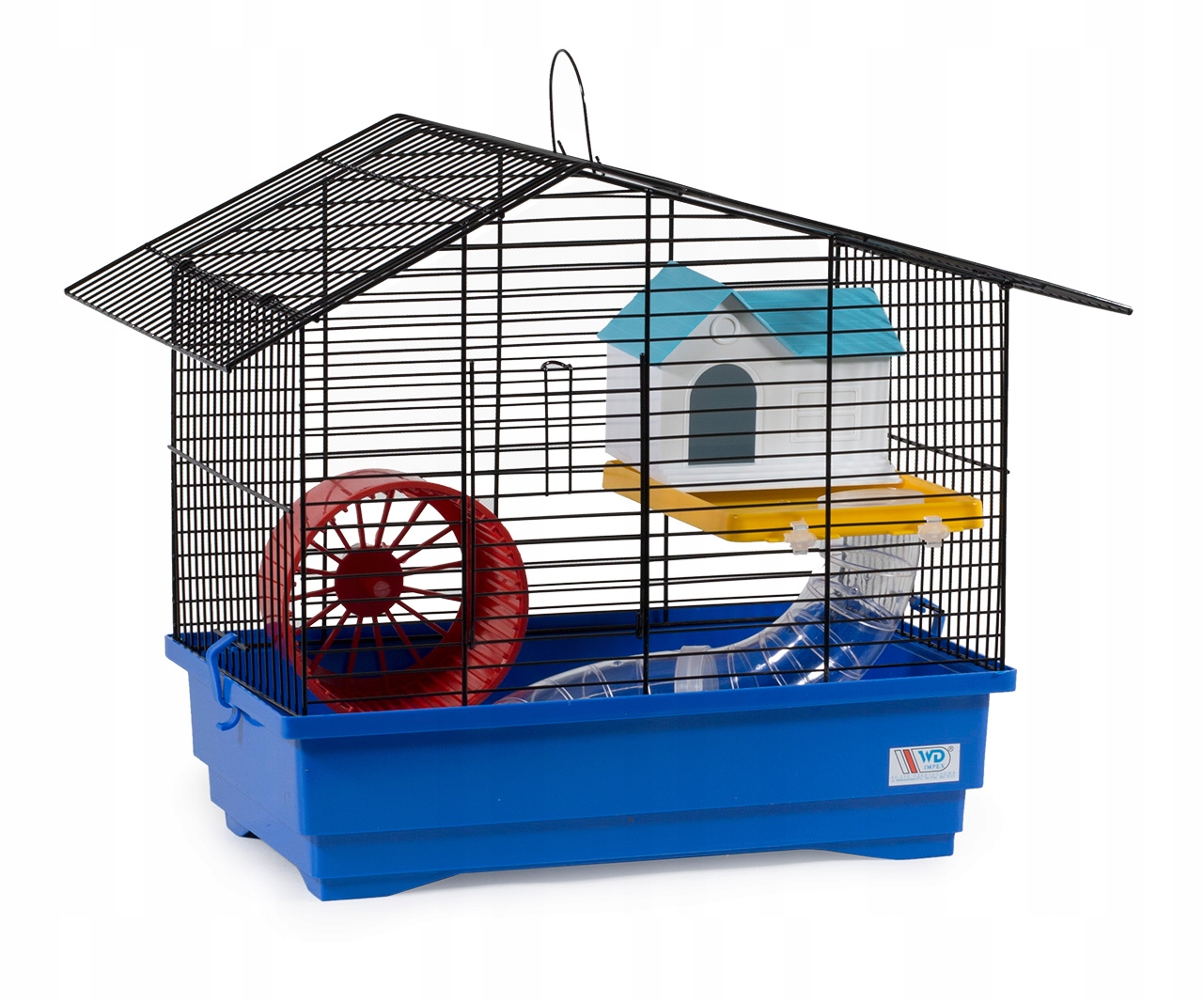 Klec pro hlodavce křečka CHS2 2x Tunel Domek Polsko Wd-impex 50 cm