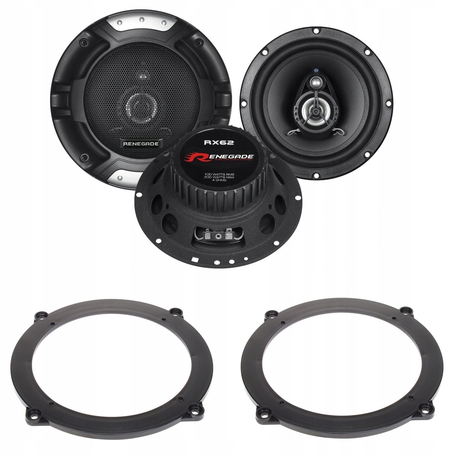 Renegade RX62 Automobilové reproduktory 165 mm Audi A3 8P Hatchback Panel Zadná Časť