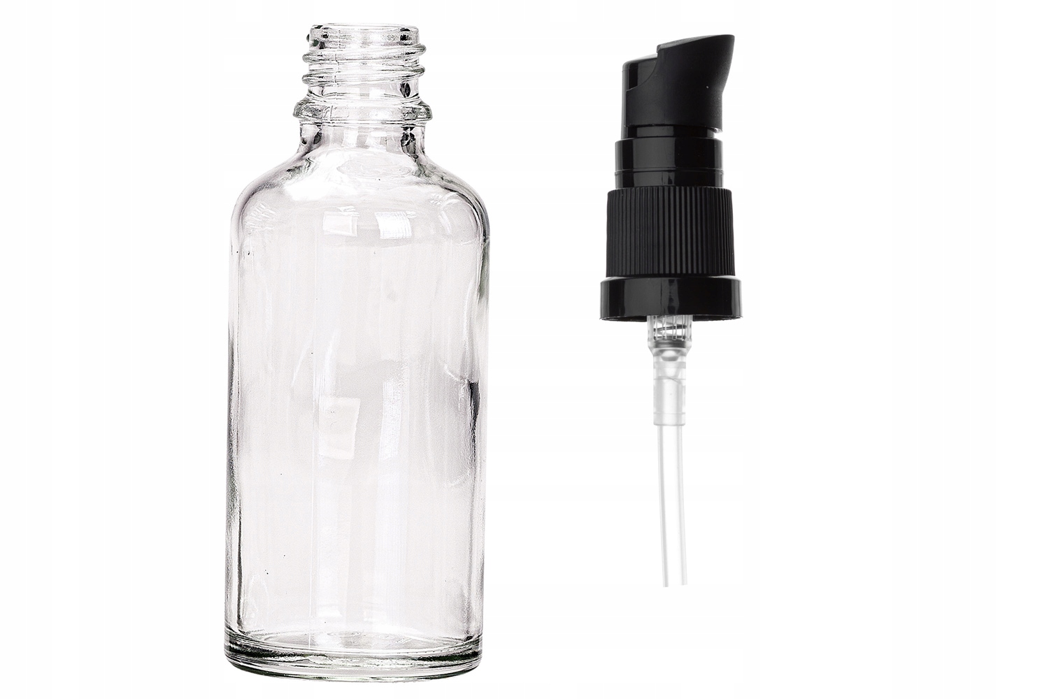 

Butelka szklana bezbarwna 50 ml pompka [2] 5 sztuk