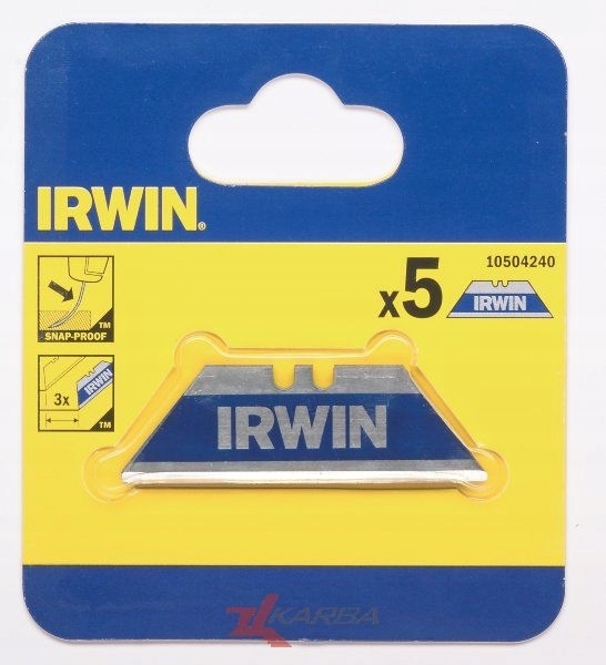 

Ostrza noże trapezowe Bi-metaliczne (5 szt.) Irwin