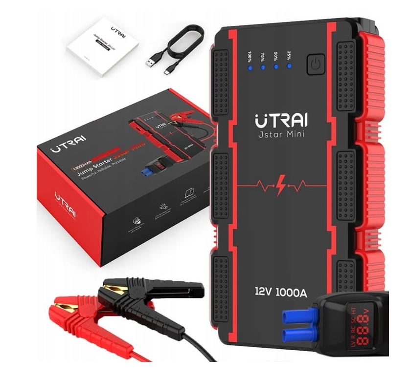 Štartovacie Zariadenie Jump Starter Powerbank Silné Spustenie Booster 1000A