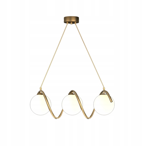 Závesná Stropná Lampa Luster Gule Moderná zlatá Led 3*G9 do spálne